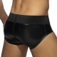 Slip Front & Back Zip Rub Black