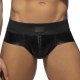 Slip Front & Back Zip Rub Black