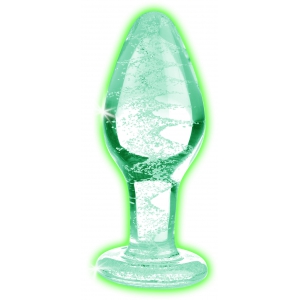 Booty Sparks Glow M glass plug 8 x 3.4cm