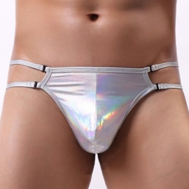MENSSEXI Sexy Tanga STRAP THIN Silber