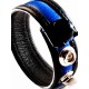 Blue Leather Cockring