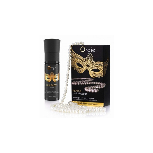 Massage gel + parelketting Lust Massage 30ml