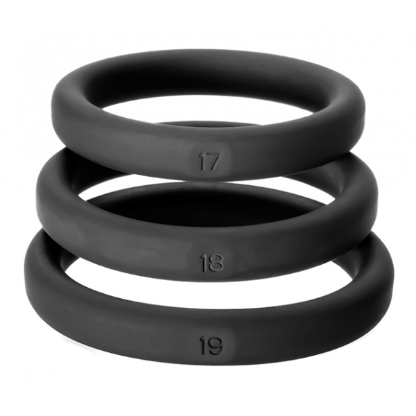 Set van 3 Xact-Fit Cockrings M-L