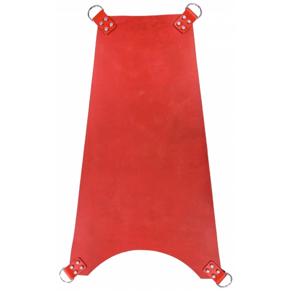 Sling en cuir rouge 4 points 