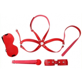 OBEDIENCE BDSM Initiation Kit 4 pieces Red