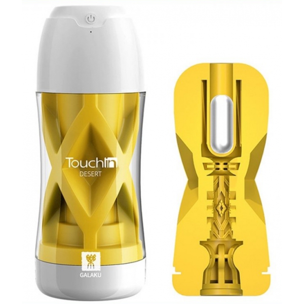 Touch in Vibration Masturbator Cup Jaune