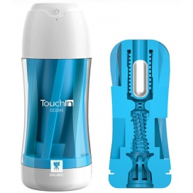 Galaku Touch In Galaku Blue vibrating masturbator