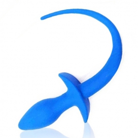 Tapón de silicona para la cola del perro 7,5 x 3,1cm Azul