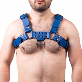 The Red Harness Leder Harness Schnalle Blau
