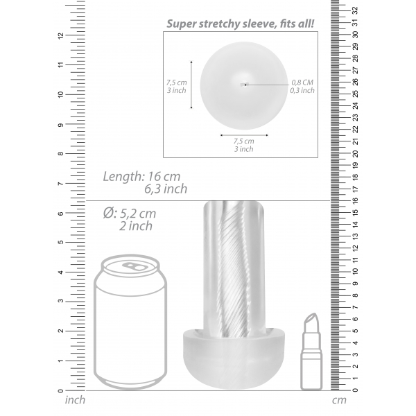 Penispumpe + Masturbator Cyber Pump 22 x 6cm