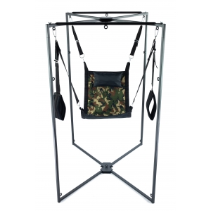 Mr Sling Pack Kit de fundas em tecido Quadrado Camuflado Moldura preta