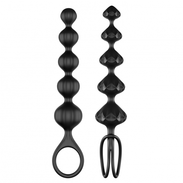 Satisfyer beads 2er-Set Rosenkränze - Schwarz