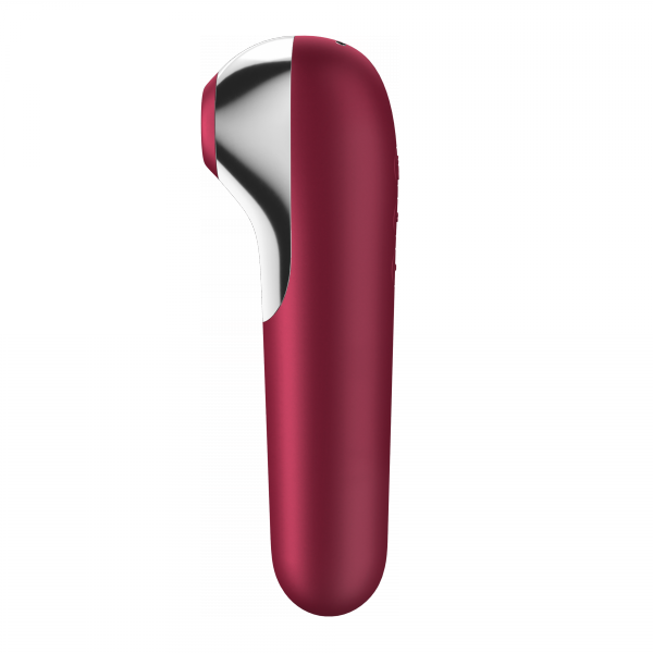 Klitoris-Stimulator + Vibrator Dual Love Rot