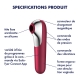 Stimolatore clitorideo Dual Love + vibratore rosso