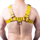Leather Harness Buckle Yellow