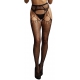 Wild Godess Strumpfhose mit Zerrissenheitseffekt - Schwarz