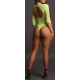 Brianna V-Neck Bodysuit - Green