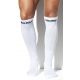 Chaussettes hautes NEVER BACK DOWN Blanches