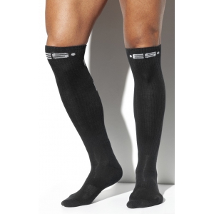 ES Collection NEVER BACK DOWN High Socks Black