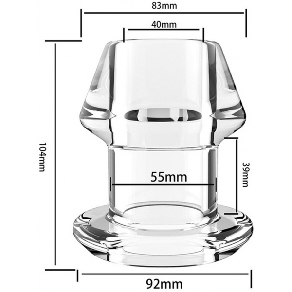 Tunnel Plug con Inpull XXL 9 x 8 cm