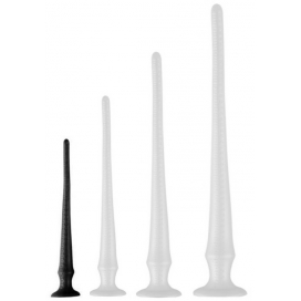 DarkSil Long Tail PVC Butt Plug With Scale NOIR S