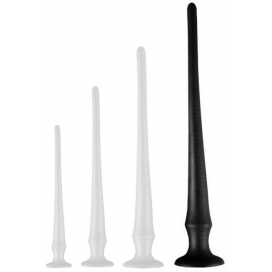 DarkSil Long Tail PVC Butt Plug With Scale NOIR XL