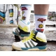 Weiße Socken Socks Addiction Patches