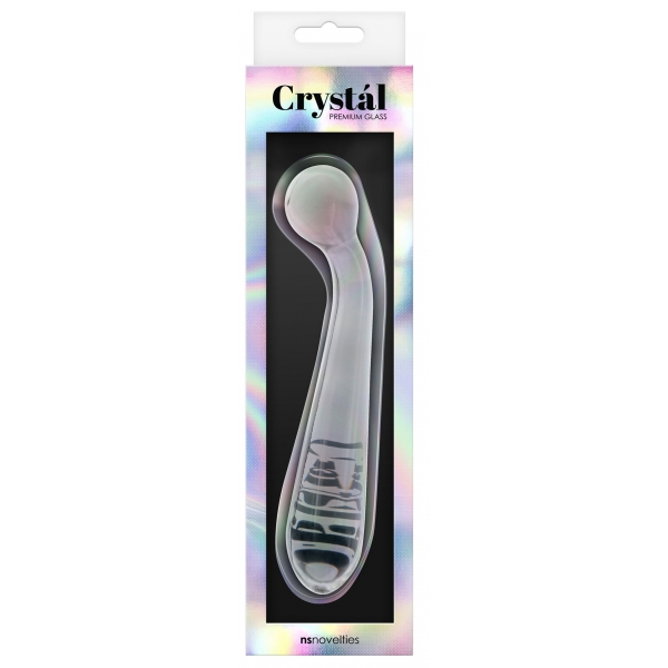 Glazen dildo G-Spot Wand 16 x 3.5cm Helder