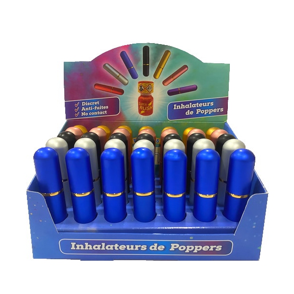 Expositor Inhaladores de aromas de aluminio x35