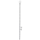 Tige d'urètre BEADS BENT 31cm | Diamètre 8mm
