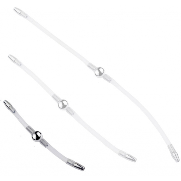 Double Flexi Duo Urethra Rod 15cm - Diameter 8mm