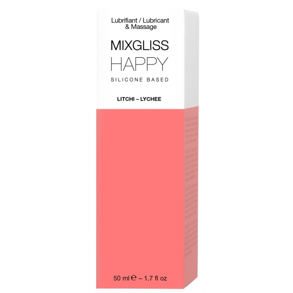 Lubrifiant silicone MixGliss Happy - Litchi 50ml