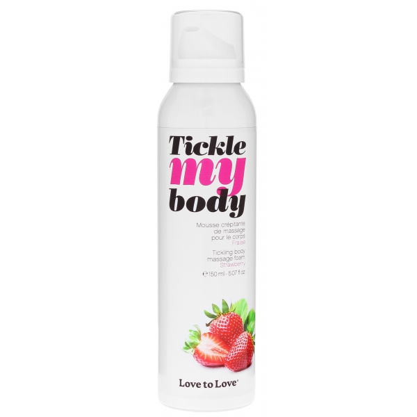 Tickle My Body Espuma de Massagem de Morango 150ml