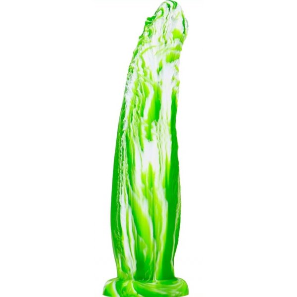 Dildo KOAL 25 x 6cm Green-White