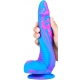 Inkipus Silicone Dildo 18 x 5.5cm Blauw-Roze