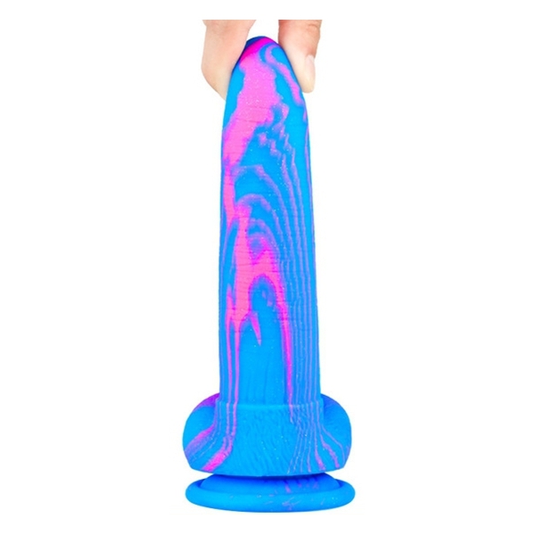 Dildo Banadick 15 x 4cm Blu-Rosa