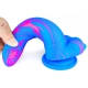 Dildo Banadick 15 x 4cm Blau-Rosa