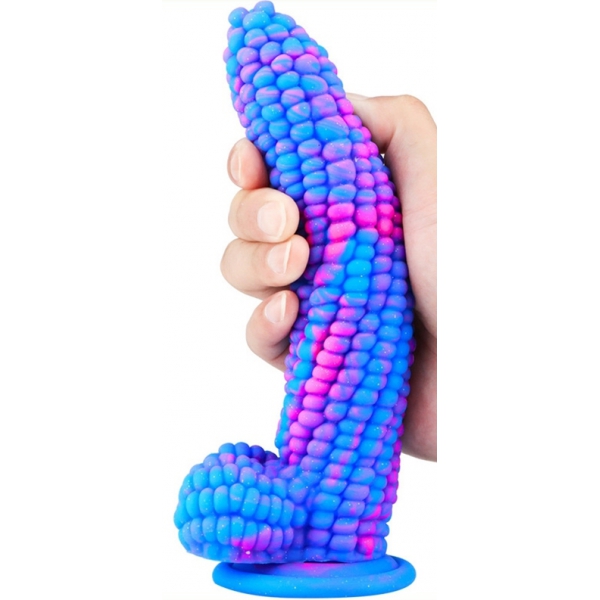 Dildo Corn 16 x 4cm Azul-Rosa