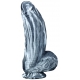 Dildo in silicone Fat Dick 18 x 6,5 cm Nero-Bianco