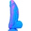 Gode Silicone Fat Dick 18 x 6.5cm Bleu-Rose