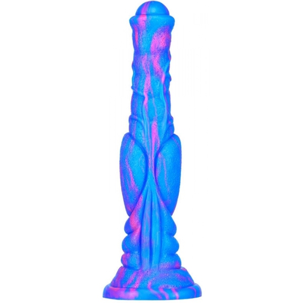 Dildo Dog Longo 26 x 6cm Azul-Rosa