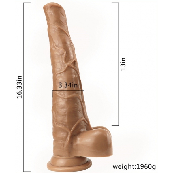 StudHorse Dildo 32 x8cm Braun