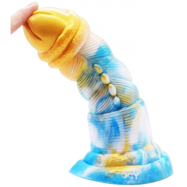 Dildo Nox 18 x 6cm Goud-Blauw