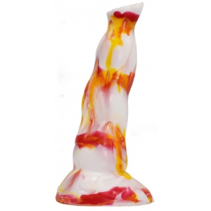 F*CK MY COLOR Dildo Lupkal 19 x 5,5 cm Bianco-Arancione