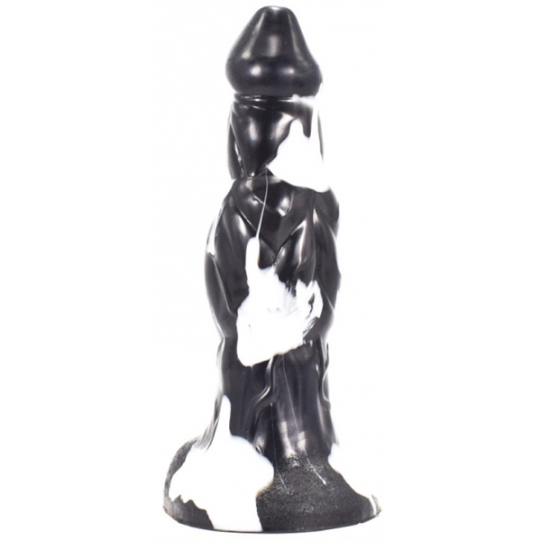 Dildo Wolorz 20 x 6cm Zwart-Wit