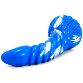 Arkan Dildo 18 x 5cm Blauw-Wit