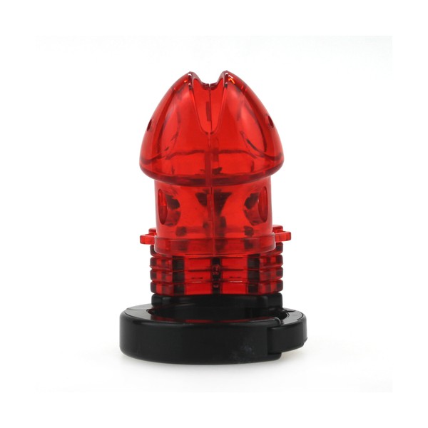 Adjustable chastity cage 10 x 3.5cm Red