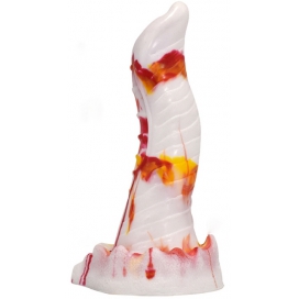 F*CK MY COLOR Dildo lucertola 20 x 5cm Bianco-Arancione