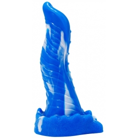 F*CK MY COLOR Dildo lucertola 20 x 5 cm blu-bianco