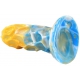 Dragonis Dildo 16 x 5.5cm Goud-Blauw